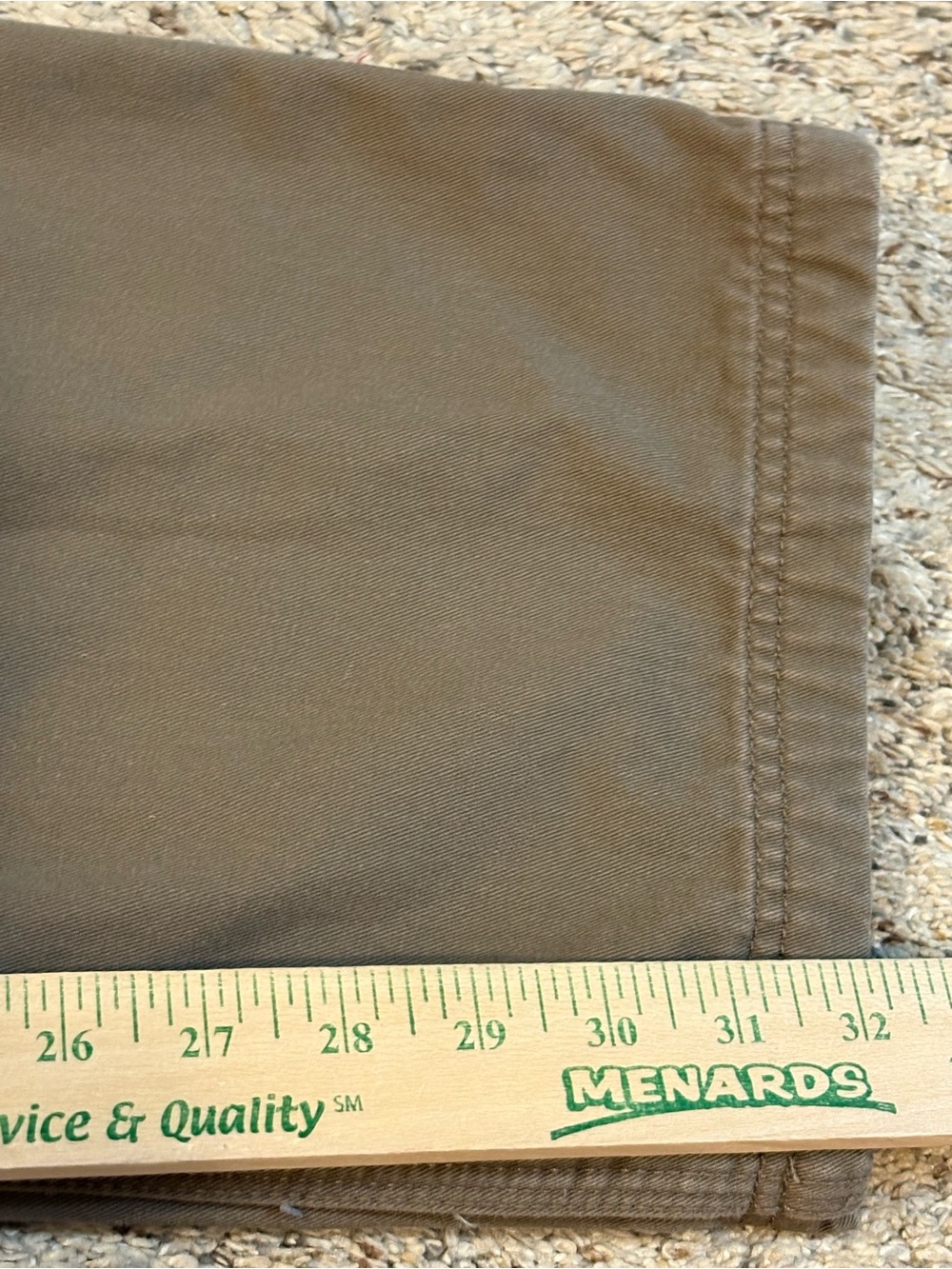 Duluth Trading Co. Women's Straight-Leg Flannel Lined Cargo Jeans Brown 14 x 33 - Picture 10 of 11